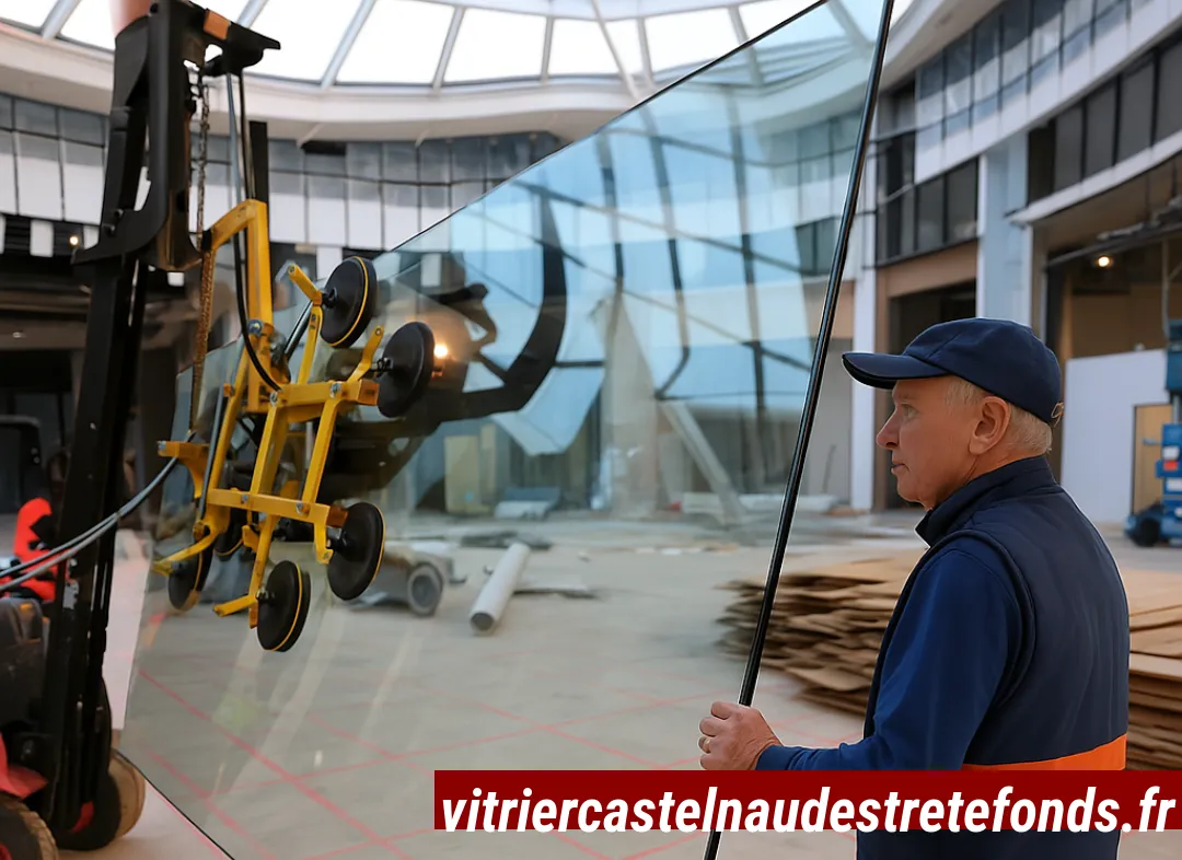 Remplacement de vitrine magasin Castelnau-d'Estrétefonds